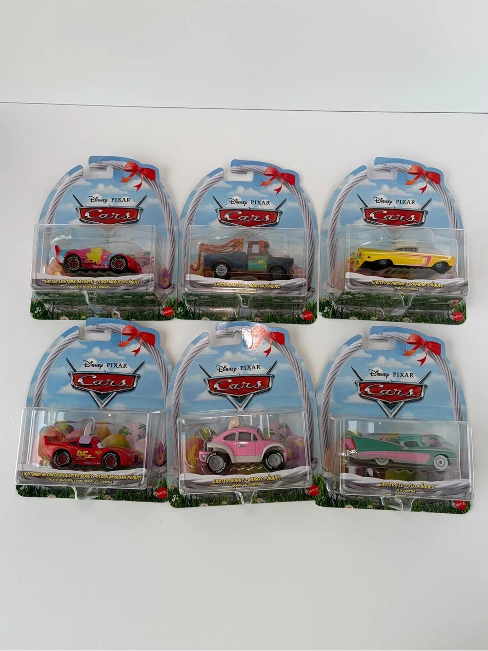 NWT Disney Pixar Cars Spring Set of 6 Collectible Diecast Lot‎